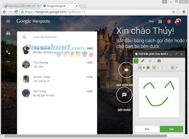 Vẽ khi trò chuyện