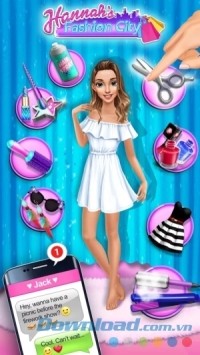 Game vui Hannah's Fashion City cho Android