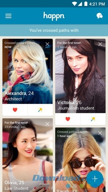 Hiển thị tất cả những người mà bạn lướt qua