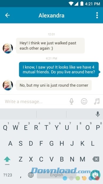 Nhắn tin trực tiếp với đối tượng tiềm năng