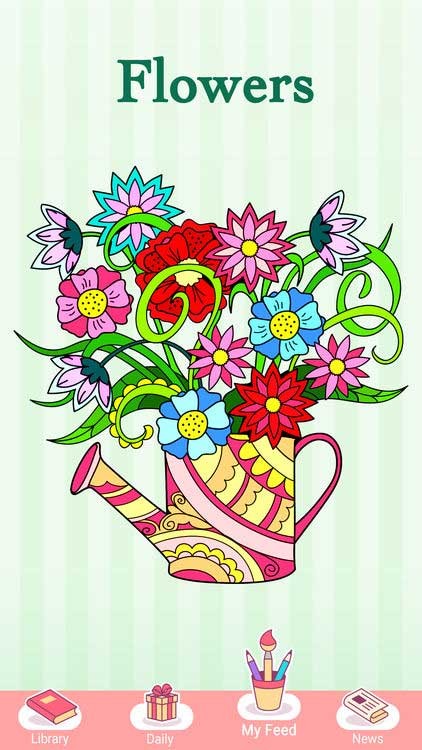 Các bức tranh trong Happy Color có độ khó khác nhau