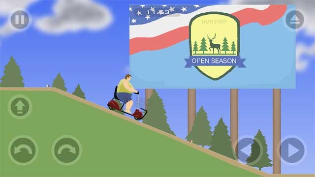 Happy Wheels có hơn 60 màn chơi độc đáo và đầy thách thức