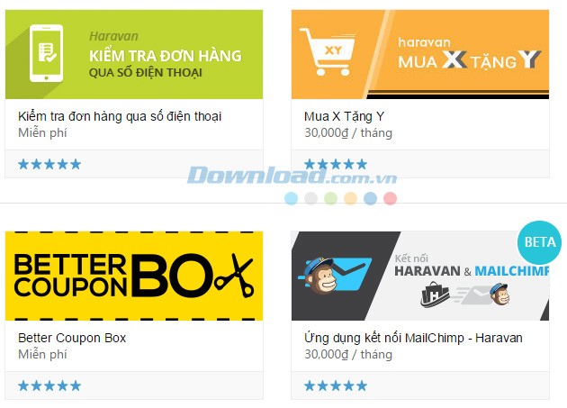 Kho ứng dụng phong phú