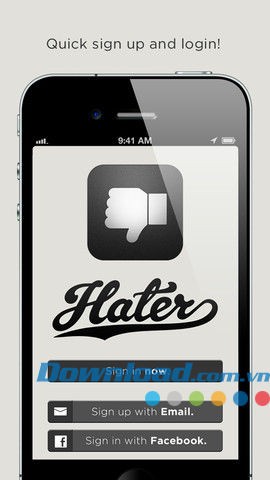 Hater App for iOS