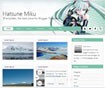 Hatsune Miku Blogger Template - Free Anime Layout