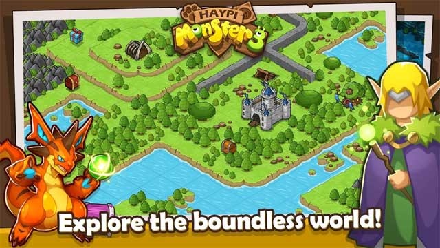 Khám phá vùng đất quái vật rộng lớn và bí ẩn của Haypi Monster 3 for Android
