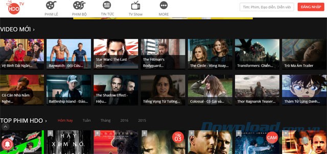 Giao diện HD Online