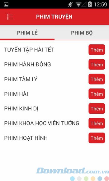 Danh sách phim truyện