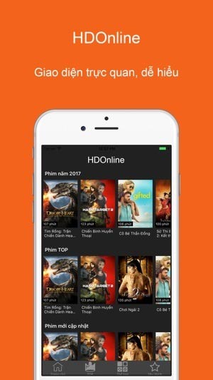 Giao diện HDOnline Phim