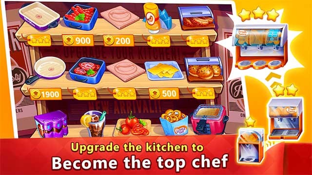 Nâng cấp nhà bếp và trở thành đầu bếp hàng đầu thế giới trong Head Chef for Android