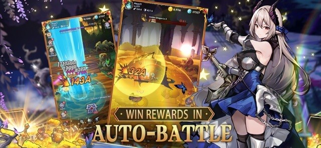 PK với những người chơi khác và giành phần thưởng trong các trận auto battle