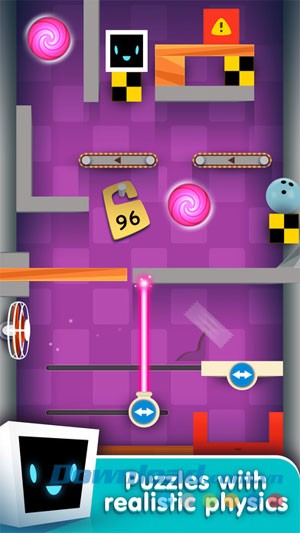 Câu đố vật lý trên Heart Box cho iOS