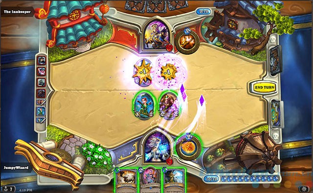 Giao diện game thẻ bài Hearthstone: Heroes of Warcraft