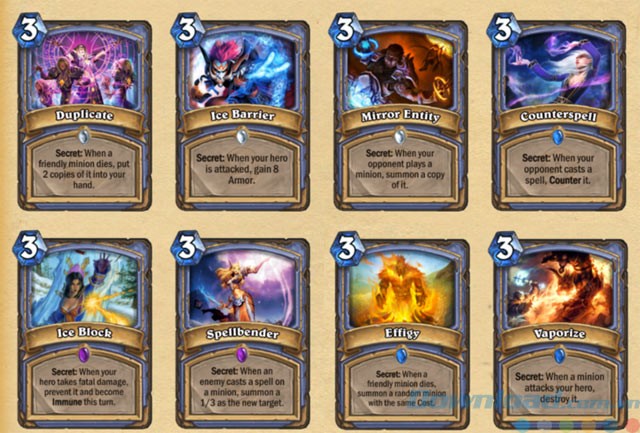 Một số loại thẻ Secrets