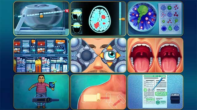 Vượt qua các mini game chủ đề y khoa như một bác sĩ thực thụ