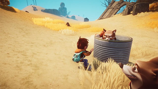 Chú chó nhỏ sẽ giúp cậu bé giải đố cũng như truy tìm kho báu ẩn giữa thế giới rộng lớn