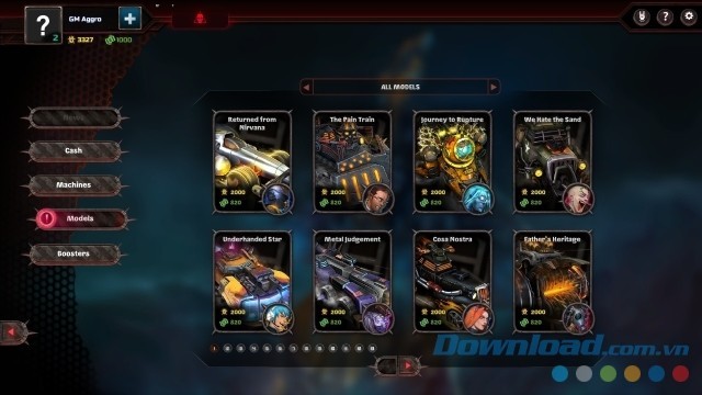 Lựa chọn các phương tiện độc đáo trong game đua xe chiến đấu miễn phí Heavy Metal Machines cho máy tính