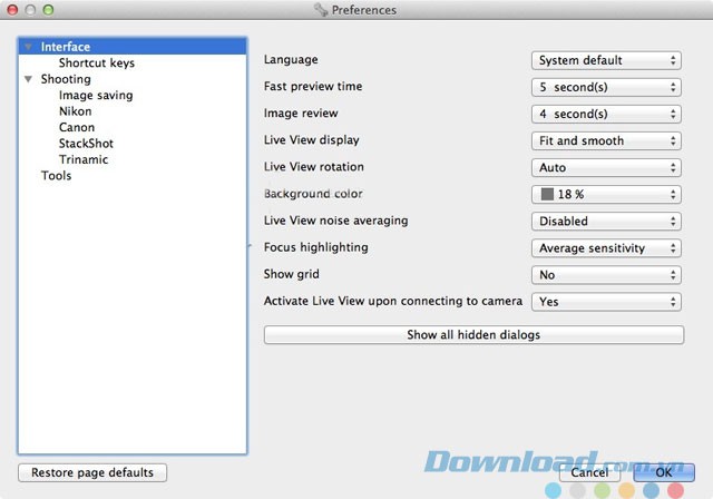 Lựa chọn cài đặt phần mềm