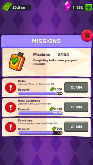 Vô số nhiệm vụ khác nhau