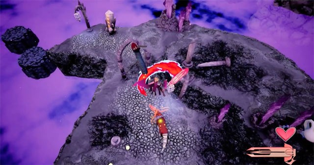 Hell to Raze là game hành động chặt chém kết hợp phiêu lưu platformer