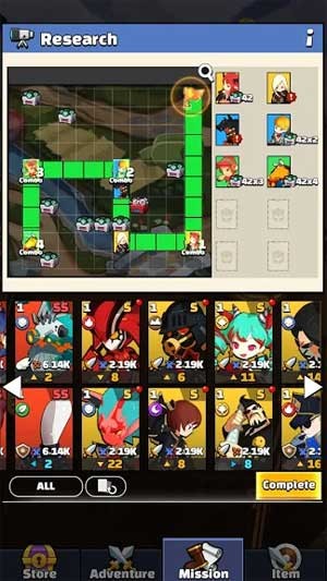 Thu thập nhiều anh hùng nhất có thể để phát triển đội quân của bạn