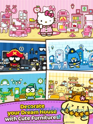 Trang trí ngôi nhà Hello Kitty