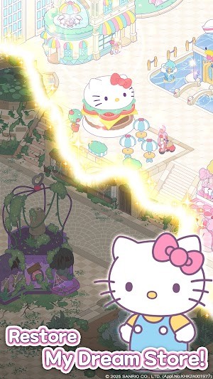 Cùng mèo Hello Kitty và những người bạn Khôi phục lại thị trấn mua sắm trong game Hello Kitty My Dream Store