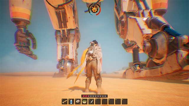 Sinh tồn bằng cách đi dưới bóng của một con robot khổng lồ