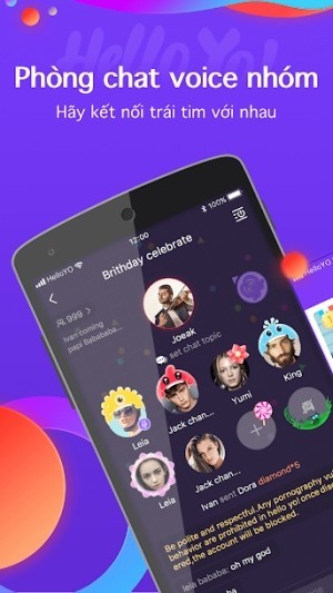 Phòng chat voice nhóm thú vị