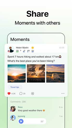 Chia sẻ các khoảnh khắc học tập