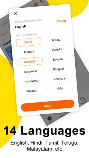 Helo hỗ trợ giao diện cho 24 thứ tiếng