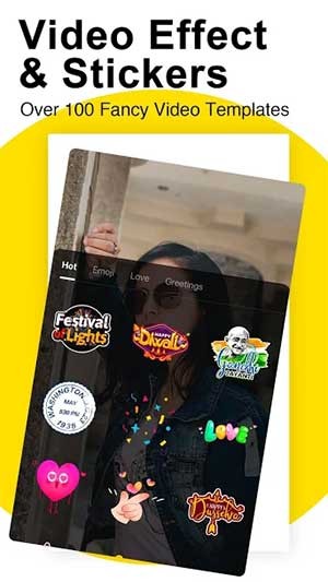 Nhiều hiệu ứng và sticker đẹp