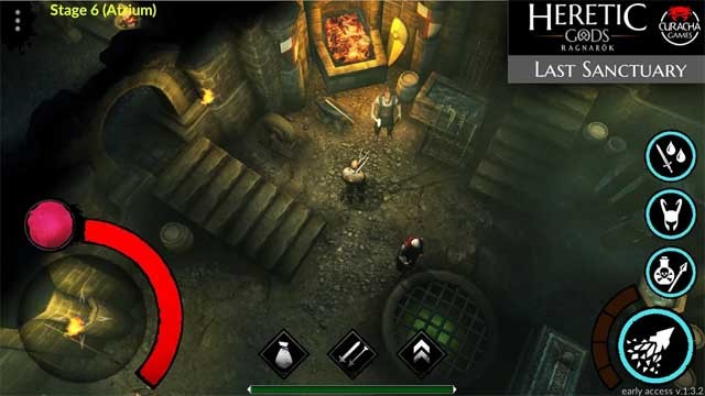 Heretic Gods for Android có hệ thống điều khiển trực quan và mượt mà