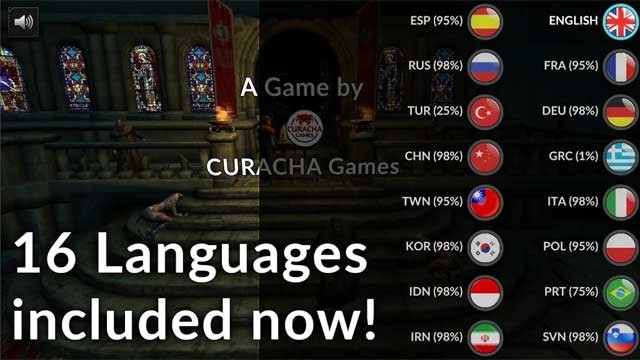 Heretic Gods Android đã có giao diện thuộc 16 ngôn ngữ