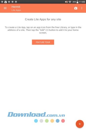 Mở ứng dụng Hermit