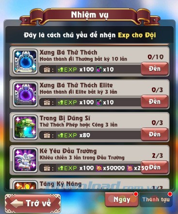 Hệ thống nhiệm vụ