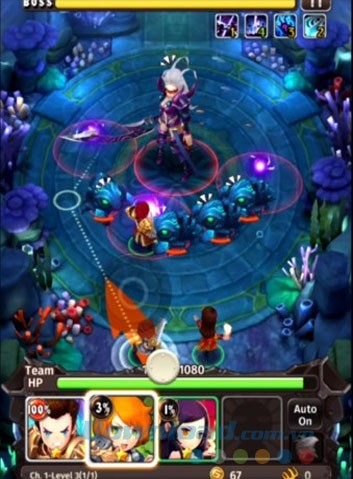 Giao diện game Hero Combo