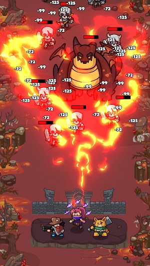 Bạn chiến đấu cùng các anh hùng và bảo vệ vương quốc trong game Hero Quest