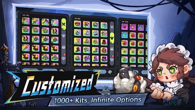 Hero's Land có hơn 1000 bộ trang bị, mang đến lựa chọn vô tận