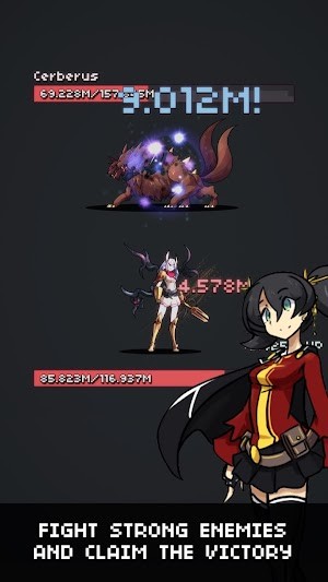 Chiến đấu với kẻ thù mạnh mẽ và giành chiến thắng trong game Hero s Quest Automatic