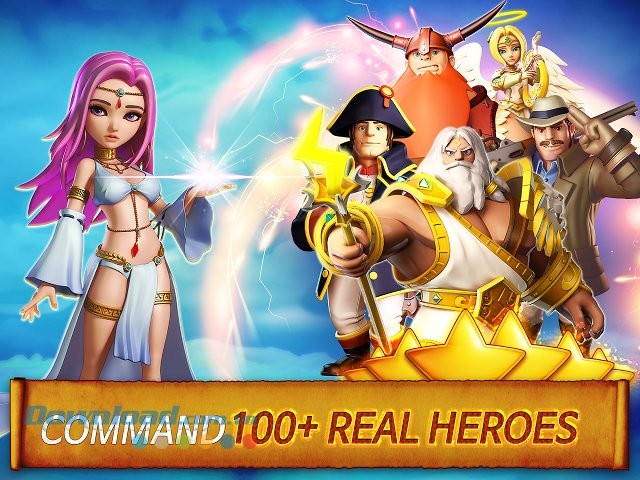 Hero Sky: Epic Guild Wars gồm hơn 200 anh hùng khác nhau