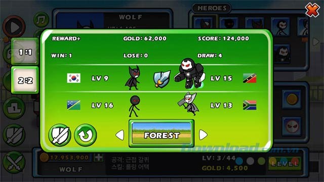 Chiến thắng và nhận phần thưởng