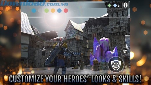 Tùy chỉnh anh hùng cả về diện mạo và kỹ năng