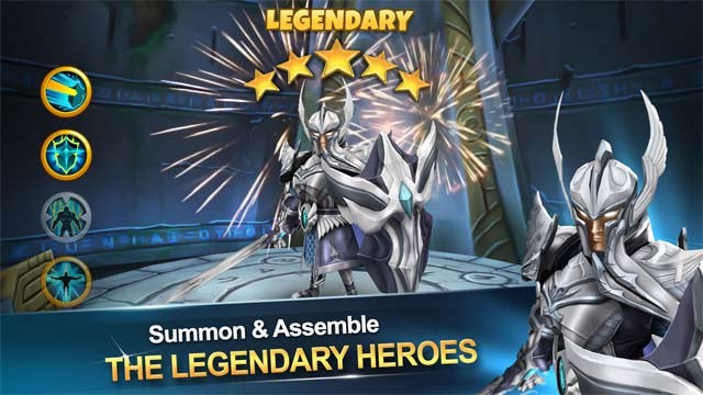 Triệu hồi và lập team với những anh hùng huyền thoại trong Heroes Guardian