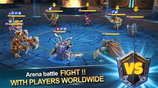 Cạnh tranh với người chơi trên toàn cầu trong đấu trường kịch tính