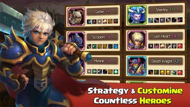 Lên kế hoạch chiến lược và tùy chỉnh anh hùng theo ý thích