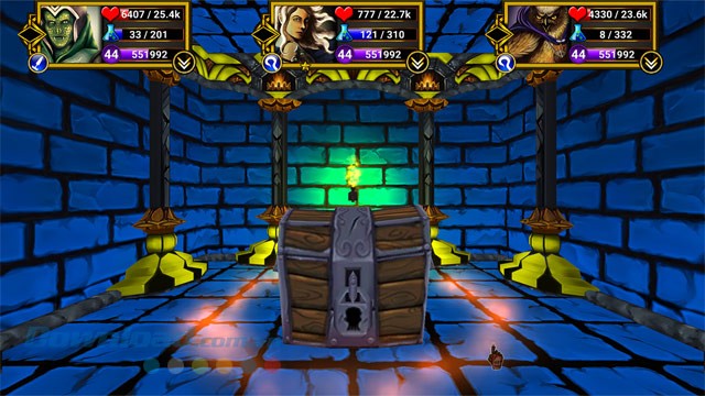 Gắng sức tìm kiếm kho báu trong game nhập vai chiến đấu Heroes of Shadow Guard