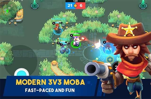 Trải nghiệm những trận chiến 3v3 nhịp độ nhanh của Heroes Strike for Android