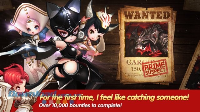 Hơn 10.000 monster để thu phục trong game Heroes Wanted