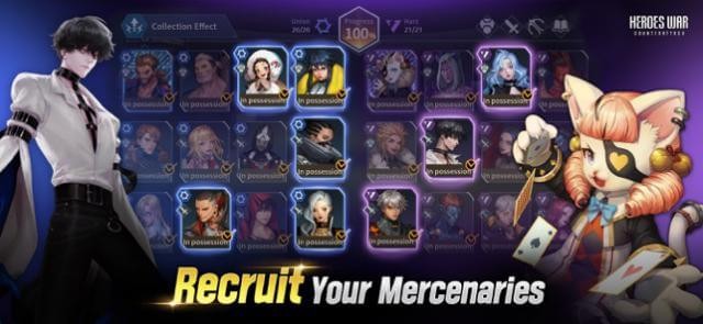 Triệu hồi các lính đánh thuê chiến đấu cùng bạn trong Heroes War: Counterattack